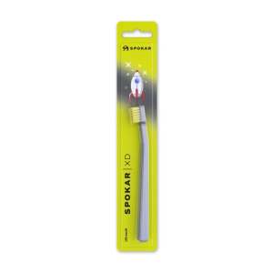 Toothbrush CHILDREN XD Spokar Ultra Soft Black Handle / Yellow Bristles (6-12 years)
