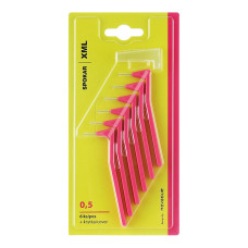 Міжзубні йоржики кутові Spokar ХМL (0,5 мм), рожеві, 6 штук