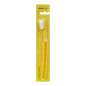 Spokar C Extra Soft Toothbrush, Yellow