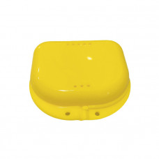 Ретейнер (бокс) для капп, размер М (80*78*28мм) JD Желтый