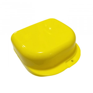 Ретейнер (бокс) для капп, размер L (44*70*80мм) JD Желтый