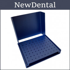 Stand for drills 76 holes (60FG + 16RA), BLUE, aluminum, autoclavable