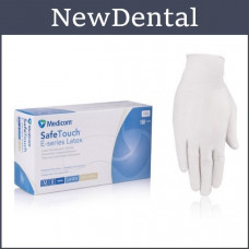 Powdered latex gloves, powdered latex gloves SafeTouch E-Series Medicom, size "L" 100 pcs