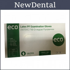 ECO latex gloves, size "M", 50 pairs/pack.