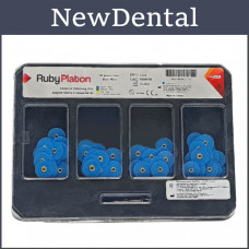 Polishing discs RubyPlaton 80 pieces 14mm Blue
