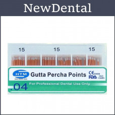NTM Gutta-percha pins 04 No. 15 60 pcs