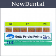 NTM Gutta-percha pins 04 No. 20 60 pcs