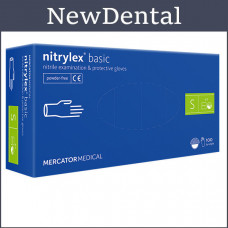 Nitrile gloves Nitrylex Basic "S" Blue - 100 pcs/pack