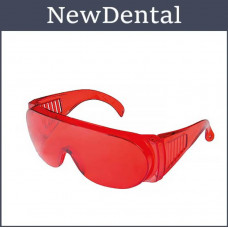 Dental protective glasses, for working with a photopolymer lamp Red