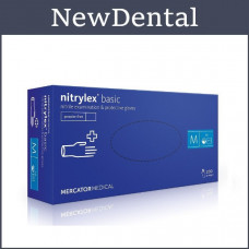 Nitrile gloves Nitrylex Basic "M" Blue - 200 pcs/pack