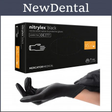 Nitrilex gloves BLACK, nitrilex 50 pairs/100 pcs, XS