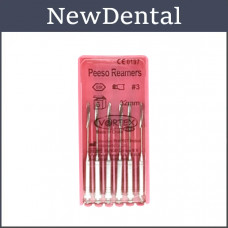 Piezo Reamers Peeso Reamers 3, 32 mm Reamers, Root Canal Expanders, (6 pcs.), Vortex