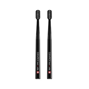 Набір зубних щіток Black Duo (5460) чорні, 2 штуки, 0,10 мм CURAPROX 