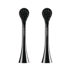 CARBON nozzles for Hydrosonic Black is White sonic toothbrush, 2 pcs CURAPROX