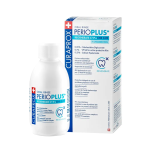 Perio Plus Regenerate Mouthwash with Chlorhexidine (0.09%) + Citrox, 200 ml CURAPROX