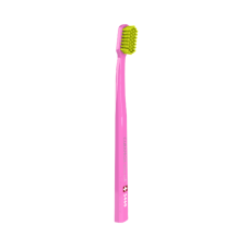 Ultra Soft Toothbrush (5460) Pink Handle/Green Bristles 0.10 mm CURAPROX