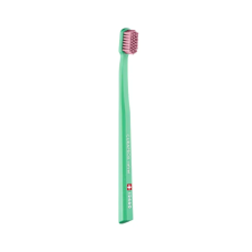 Velvet Toothbrush (12460) Light Green Handle/Pink Bristles CURAPROX