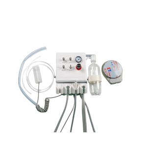Portable installation with a saliva extractor