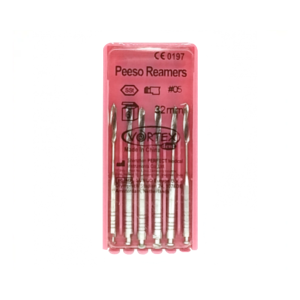 Piezo Reamers Peeso Reamers 5, 32 mm Reamers, Root Canal Expanders, (6 pcs.), Vortex