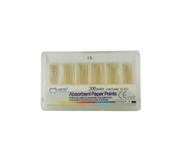 Meta Biomed Absorbent Paper Points, Meta Biomed Paper pins 02 №15, 200pcs