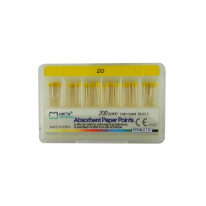 Meta Biomed Absorbent Paper Points, Meta Biomed Paper pins 02 №20, 200pcs