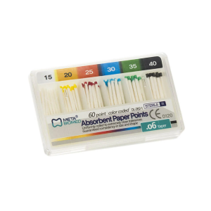 Meta Biomed Absorbent Paper Points, Meta Biomed Paper pins 06 №40, 60pcs