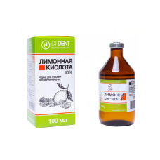 Citric acid 40% solution 100g Dident