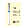TR - cone-shaped, rounded tip