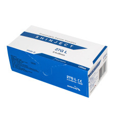 Иглы карпульные SHINJECT 27G L (0.4x35мм), голубые, 100 шт