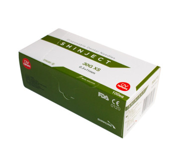 SHINJECT 30G XS Carpule Needles (0.3x11mm), green, 100 pcs