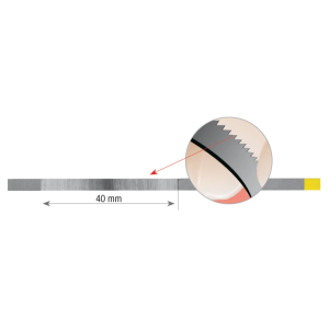Metal strips with file No. CXDS3, 1 pc. thickness = 80 microns; width = 3.75 mm; Super Fine