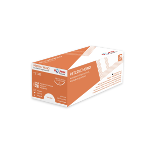 Suture material - Poliglecaprone (Dolphin Sutures) 4/0 cut.