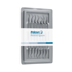 Perio Grace curettes, a set of 7 pieces 999.015 Falcon, Grace curettes