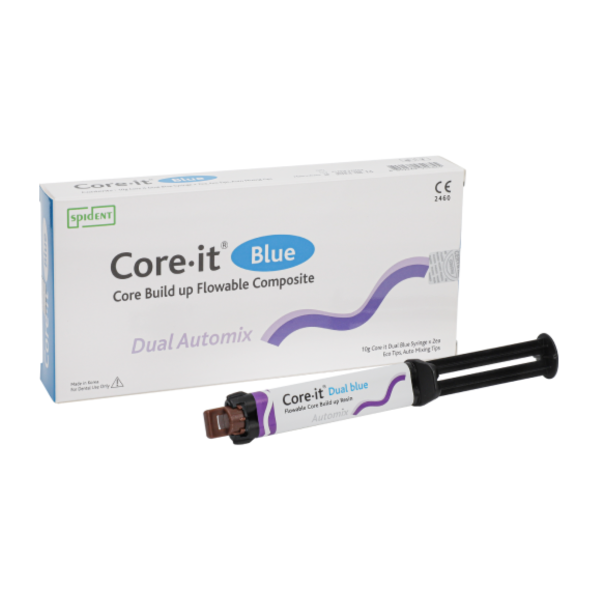 Core-it (Коре Ит), Синий 1 шприц 10г, цемент двойного отвержения, Spident СРОК 2025-01