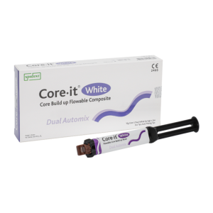 Core-it (Коре Іт), БІЛИЙ 1 шприц 10г, цемент подвійного затвердіння, Spident