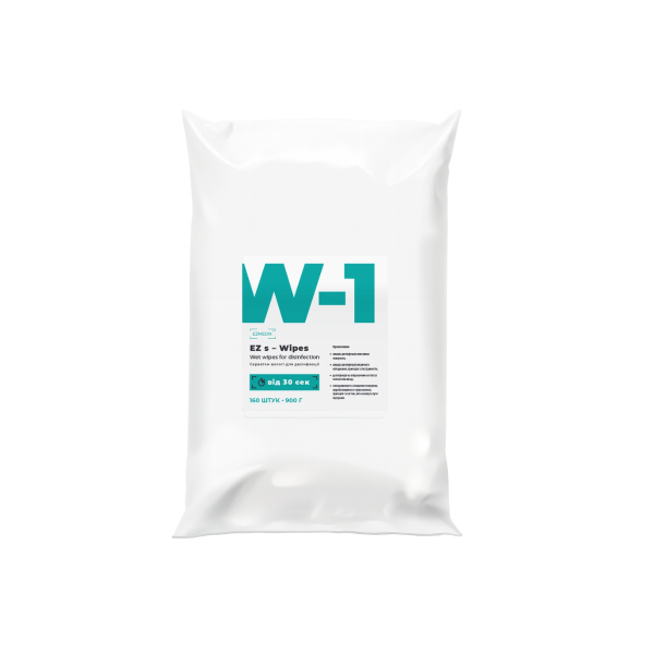 W-1 Салфетки дезинфицирующие спиртовые для обработки поверхностей EZ s – Wipes (пакет)