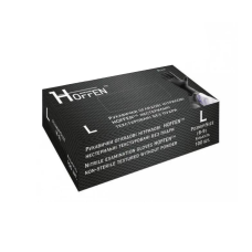 Nitrile gloves HOFFEN "GoldenTouch" Black - L