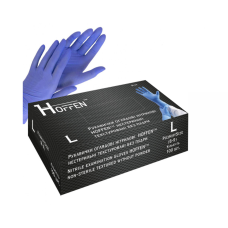 Nitrile gloves HOFFEN textured COBALT L