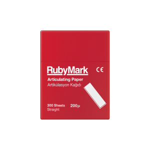 Articulating paper RubyMark 200 micron - straight - 300 pcs. Red