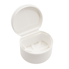 Denture box with basket, JD WHITE