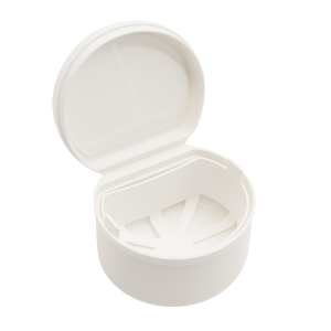 Denture box with basket, JD WHITE