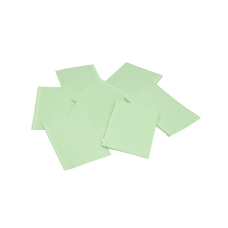 Dental bibs, medical napkins 125pcs/pack GREEN Cotisen