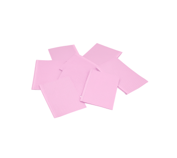 Dental bibs, medical napkins 125pcs/pack PINK Cotisen