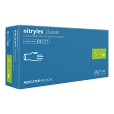Рукавички нітрилові Нітрилекс КЛАСІК СИНІ, nitrylex 50 пар/100 шт, S