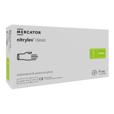 Перчатки нитриловые Нитрилекс Белые, nitrylex white 200 шт/уп, S