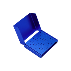 Stand for drills 76 holes (60FG + 16RA), BLUE, aluminum, autoclavable