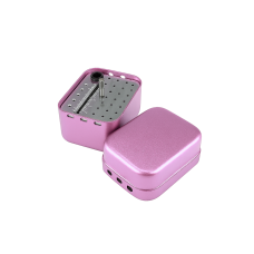 Stand for scalar nozzles with silicone inserts, 10 holes, autoclavable, JD Pink