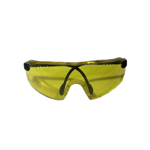 Transparent yellow glasses