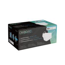 Disposable medical protective mask (non-sterile) Yankor 50 pieces WHITE