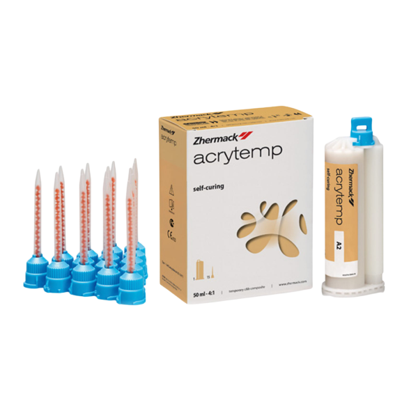 Акритемп, цвет А1, Acrytemp - материал для изготовление временных коронок (Zhermack)